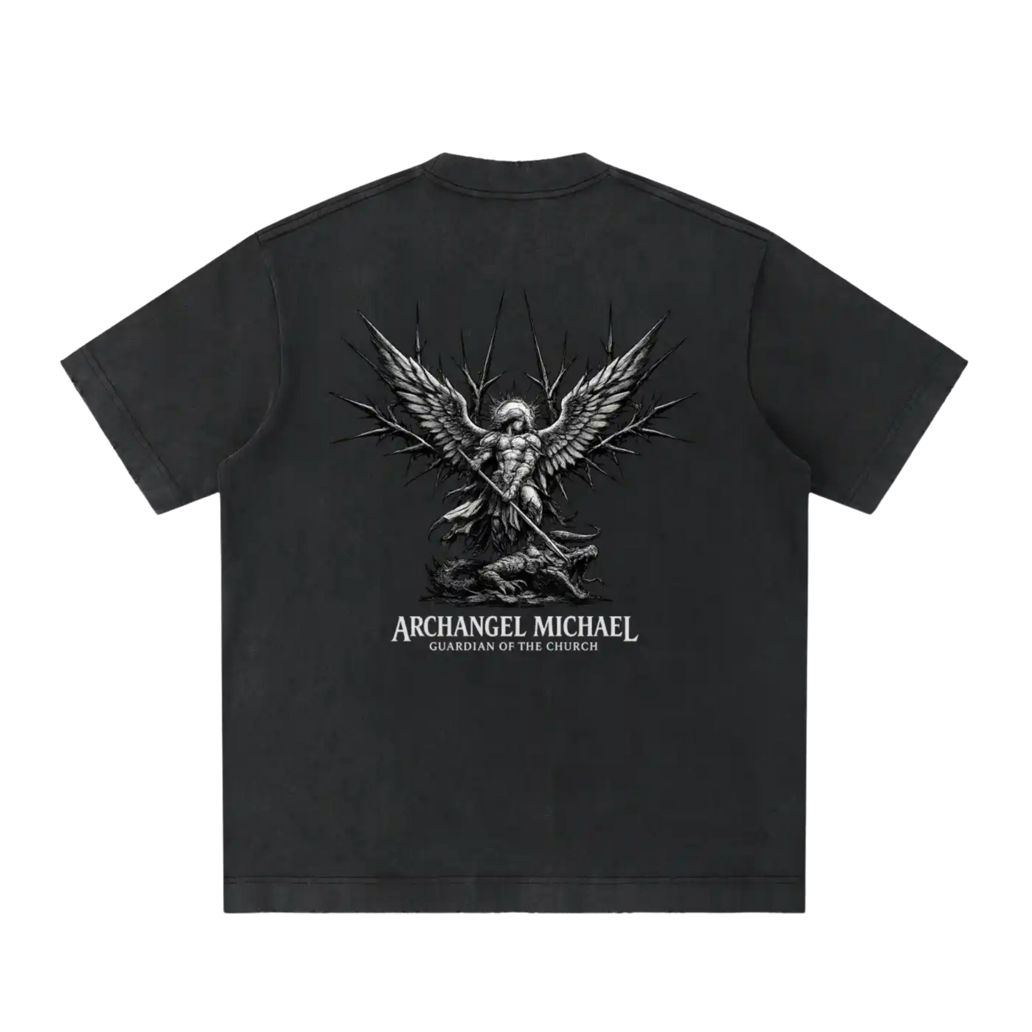 catholic,catholocism,christian,Christianity,gym,gymwear,pump,cover,athletic,athletics,activewear,brand,saint,michael,archangel,guardian,of,the,church,thorns,apparel